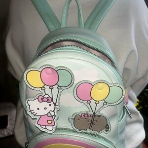 Hello Kitty Mint and Pink Balloon Backpack
